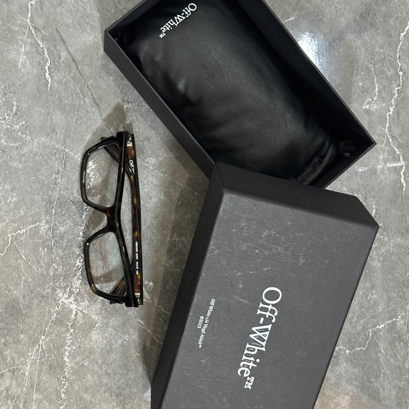 TORTOISESHELL OFF-WHITE EYEGLASSES - HALO10.